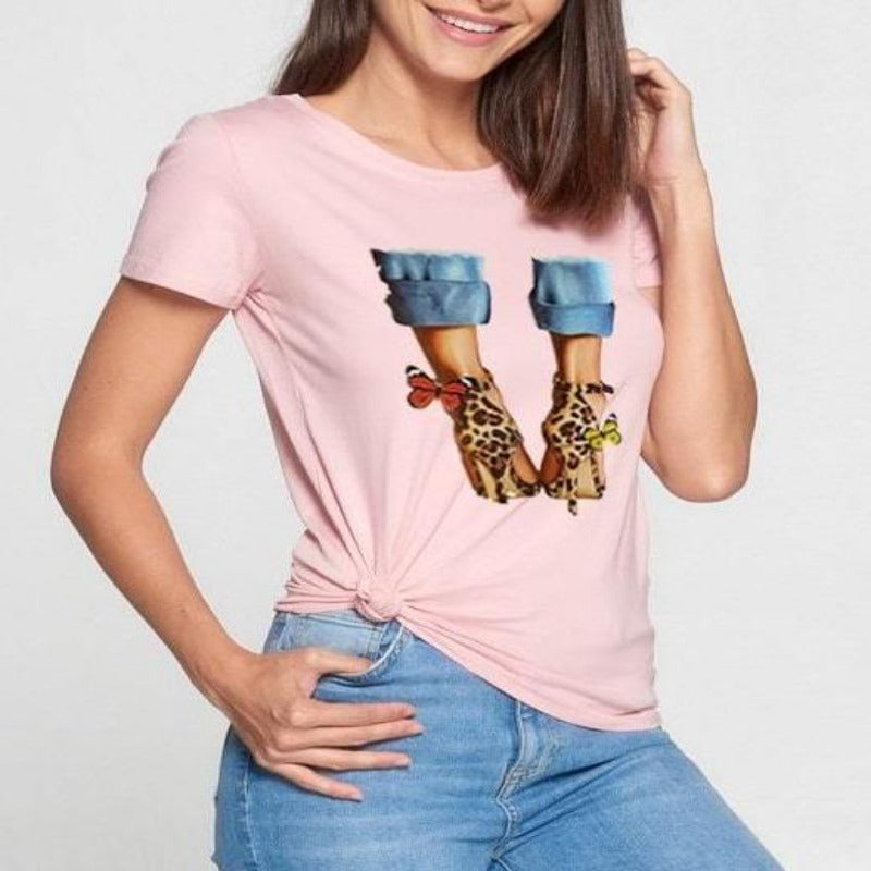 Pretty-n-Heels Tee - DeVanitè Boutique