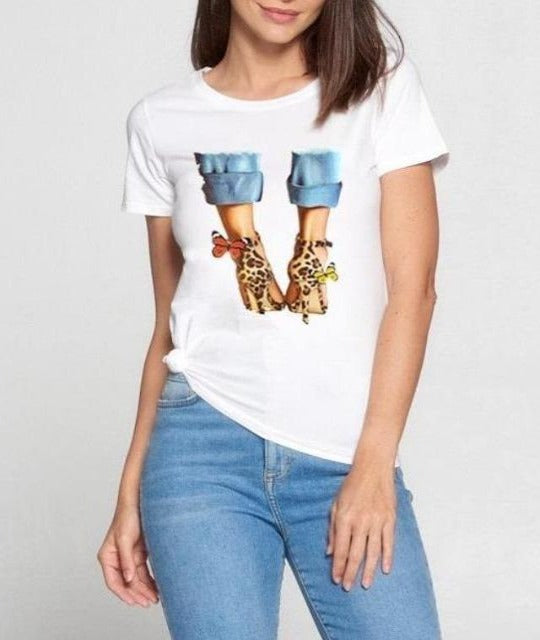 Pretty-n-Heels Tee - DeVanitè Boutique