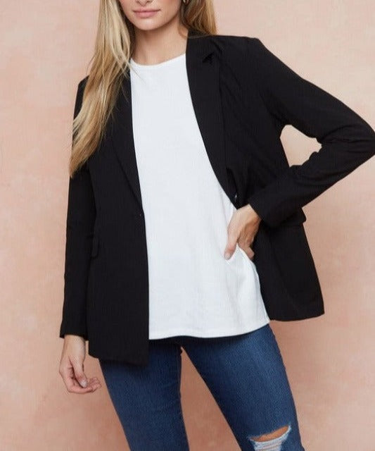 The Boss Black Lightweight Blazer - DeVanitè Boutique