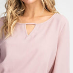 Cassie Wide Ballon Sleeve Blouse - DeVanitè Boutique