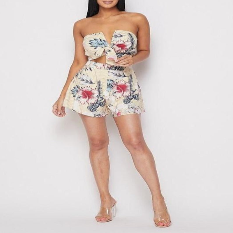 Forever in Paradise Floral Romper - DeVanitè Boutique