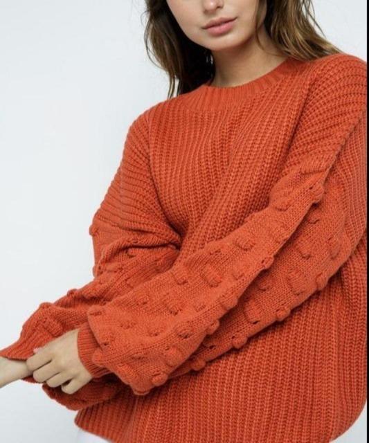 All Cozied Up Knit Ballon Sleeve Sweater - DeVanitè Boutique