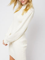 Always Chic Ivory Long Sleeve Sweater Dress - DeVanitè Boutique