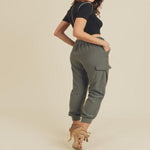 Charlize Cargo Joggers - Charcoal - DeVanitè Boutique