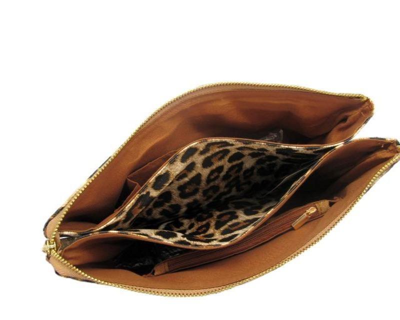 Clutch/ Crossbody Purse - Leopard - DeVanitè Boutique