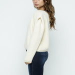 Go Cozy Structured Shoulder Sweater - DeVanitè Boutique