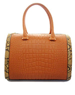 GoGetter Croc Embossed Satchel Handbag - DeVanitè Boutique