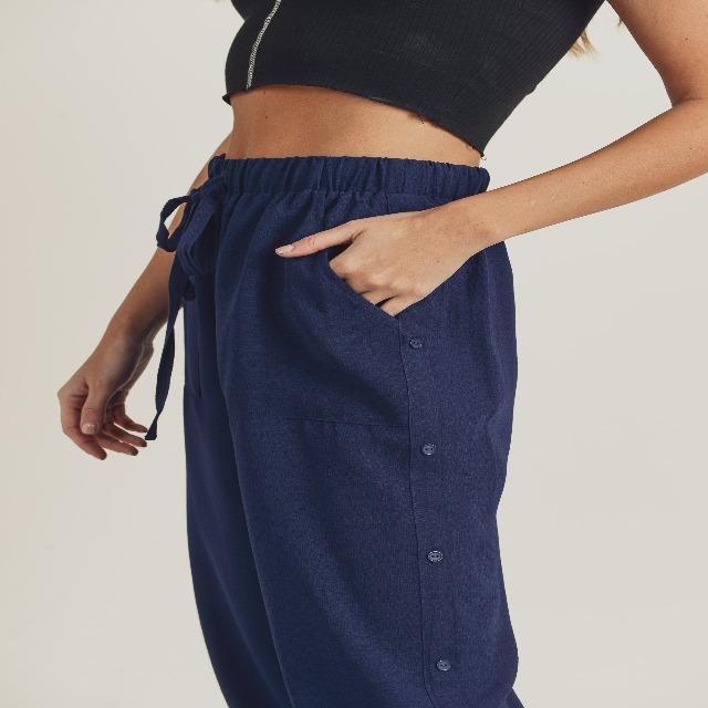 Side-Button Joggers - DeVanitè Boutique