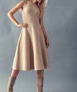 Knit A-line Midi Dress - DeVanitè Boutique