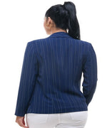 Michel Open Front Striped Blazer - DeVanitè Boutique