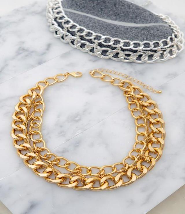 Nori Multi Layer Link Necklace - DeVanitè Boutique