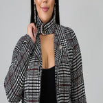 Plaid Houndstooth Jacket - DeVanitè Boutique