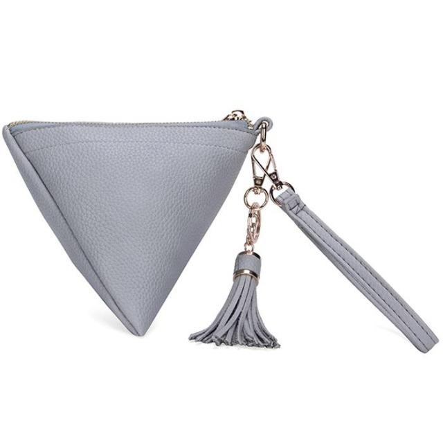 Pyramid Wristlet w/ Tassel - Denim Blue - DeVanitè Boutique