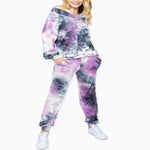 Urban Vibe Tie-Dye Lavender Grey Jogger Pant - DeVanitè Boutique