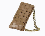 Valencia Basket Weave Clutch - Khaki - DeVanitè Boutique