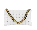 Valencia Woven Handbag - White - DeVanitè Boutique