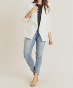 Waterfall Blazer - Off White - DeVanitè Boutique