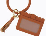 Wristlet Keychain & Wallet - Brown - DeVanitè Boutique