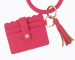 Wristlet Keychain & Wallet - Fuchsia - DeVanitè Boutique