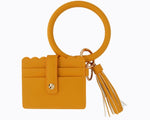 Wristlet Keychain & Wallet - Mustard - DeVanitè Boutique