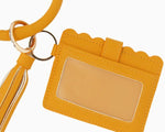 Wristlet Keychain & Wallet - Mustard - DeVanitè Boutique