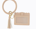 Wristlet Keychain & Wallet - Tan - DeVanitè Boutique